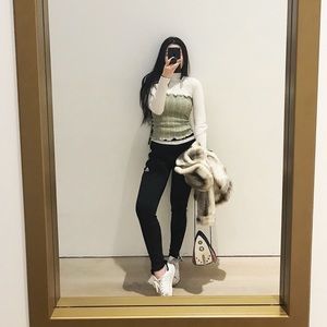 Yellow/green Tube top